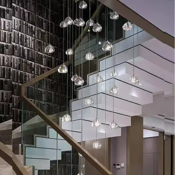 Függesztett Lámpák Posztmodern nappali lámpa tervező, minimalista villa kreatív étkező, hálószoba luxus crystal ball Csillár